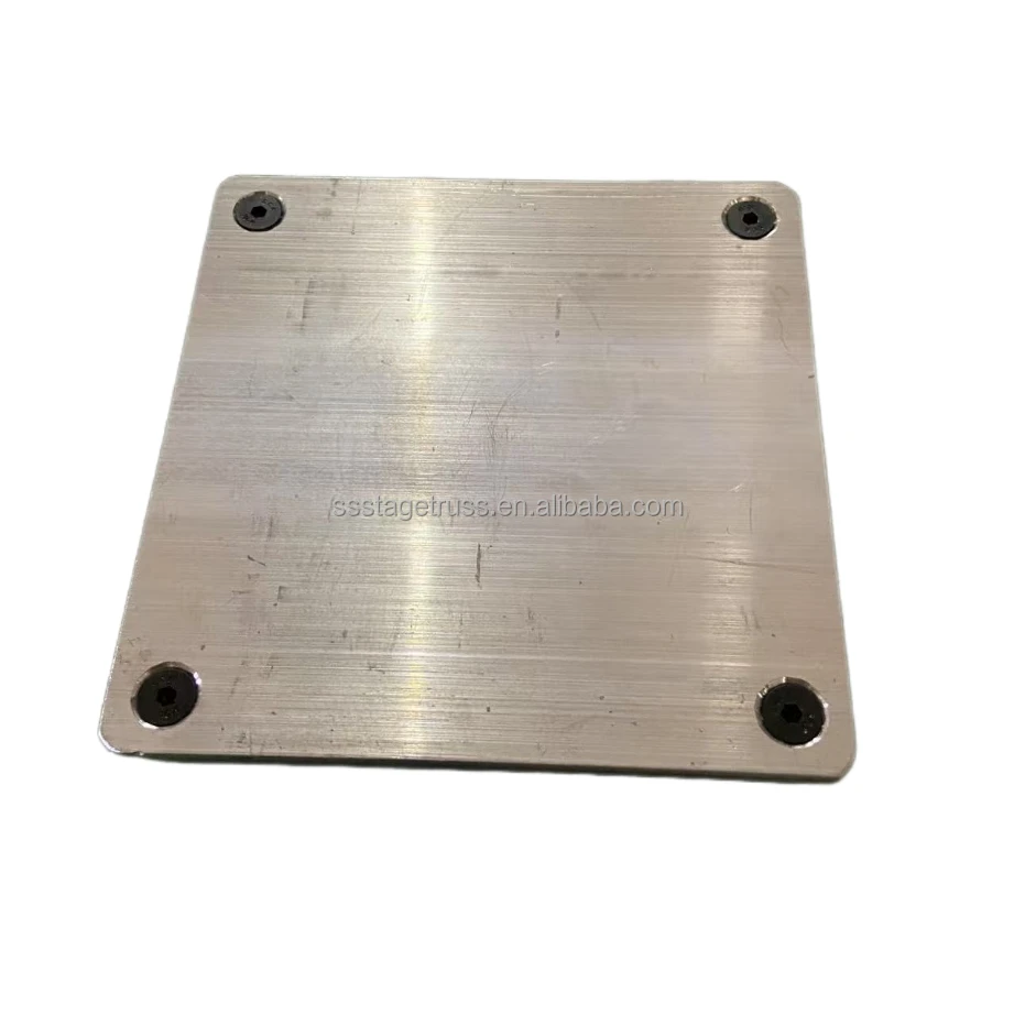 product 300x300x10mm aluminum alloy base plate for f34 290290 truss stage lighting truss display stand spigot truss base for sale-7