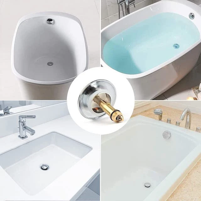 3 Pièces Bonde Lavabo Universel, Bouchon De Vidange, Pop-Up Bouchon De