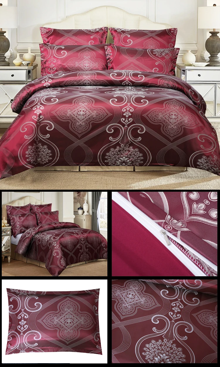 Luxury Satin Jacquard Comforter Set 7pcs For Saudi Arabia Market Buy