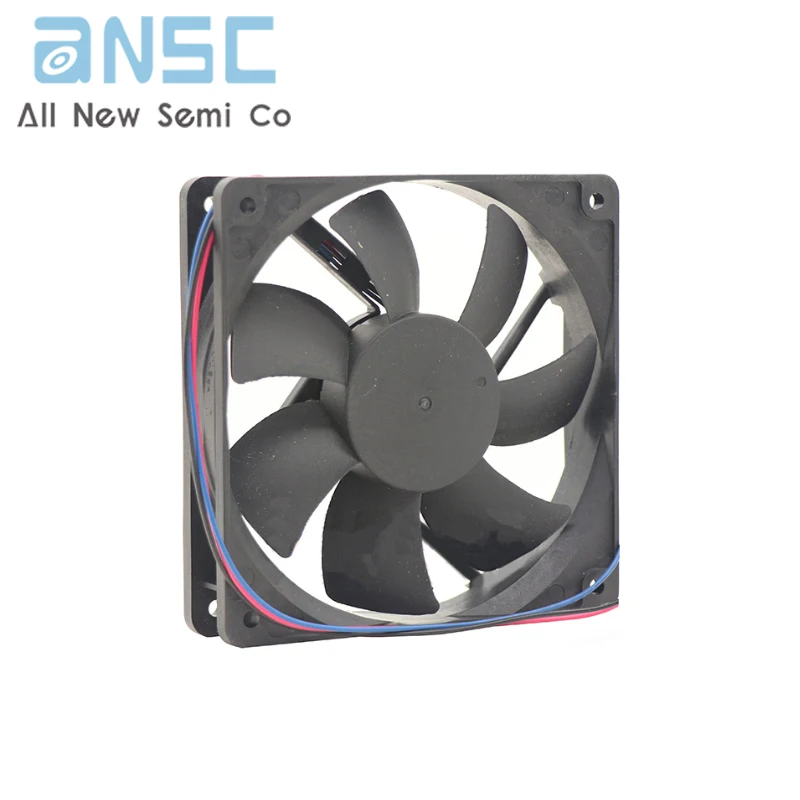 Original Axial flow fan AD1212HB-A76GL(HTC) 12V  120*120*25mm 0.37A Three-wire speed measuring fan for ventilation and cooling