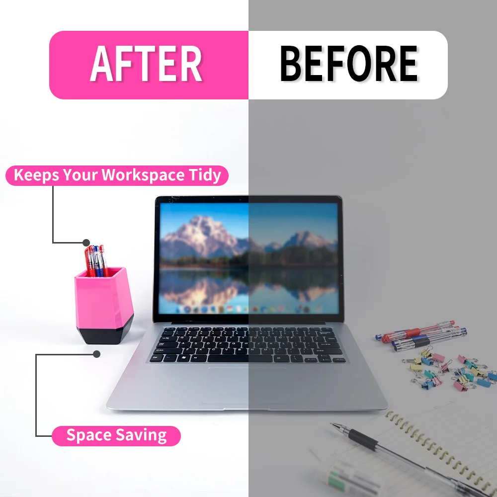 Kejea Plastic Office Stationery Pencil Case Holder Student Cute Storage Organizer