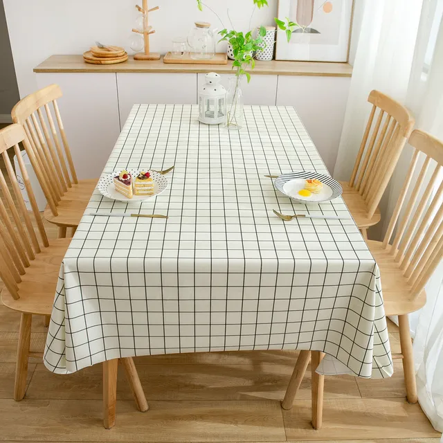 Boen Wholesale PVC Tablecloth with Floral Pattern Custom Logo Yarn Backing Non-Woven Square Roll for Kitchen Dining