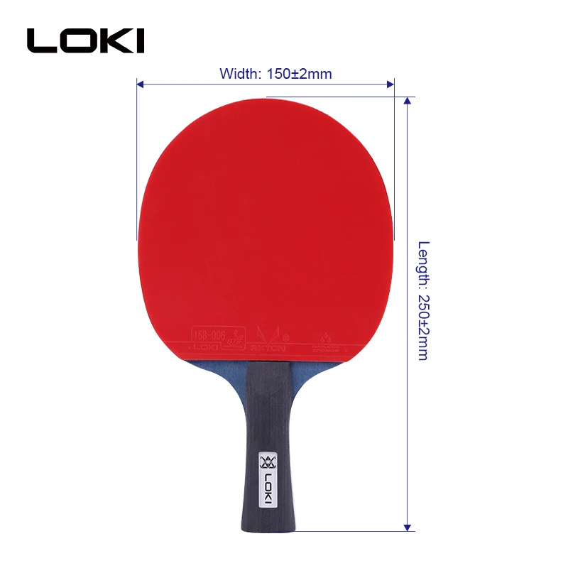 Профессиональные высококачественные ракетки для пинг-понга LOKI, набор ракеток для настольного тенниса с сеткой и модной сумкой