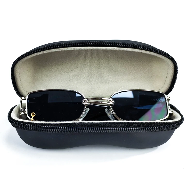 Small Outdoor Custom Logo Sunglasses Case Leather Waterproof PU Carrying Hard EVA Sunglasses Box Case supplier