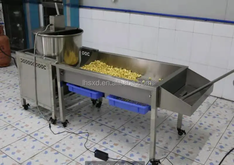 Stainless Steel Semi-Automatic Commercial Popcorn Maker
