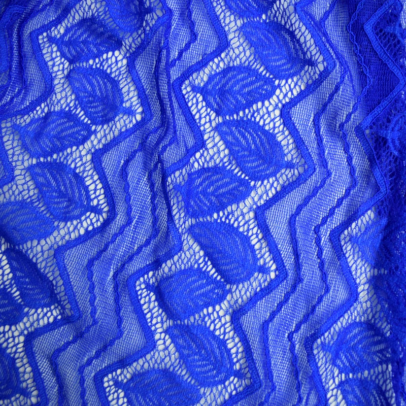 90% нейлон 10% спандекс сетчатая ткань для занавесок вышивка вечернее платье кружевная ткань синее кружево
