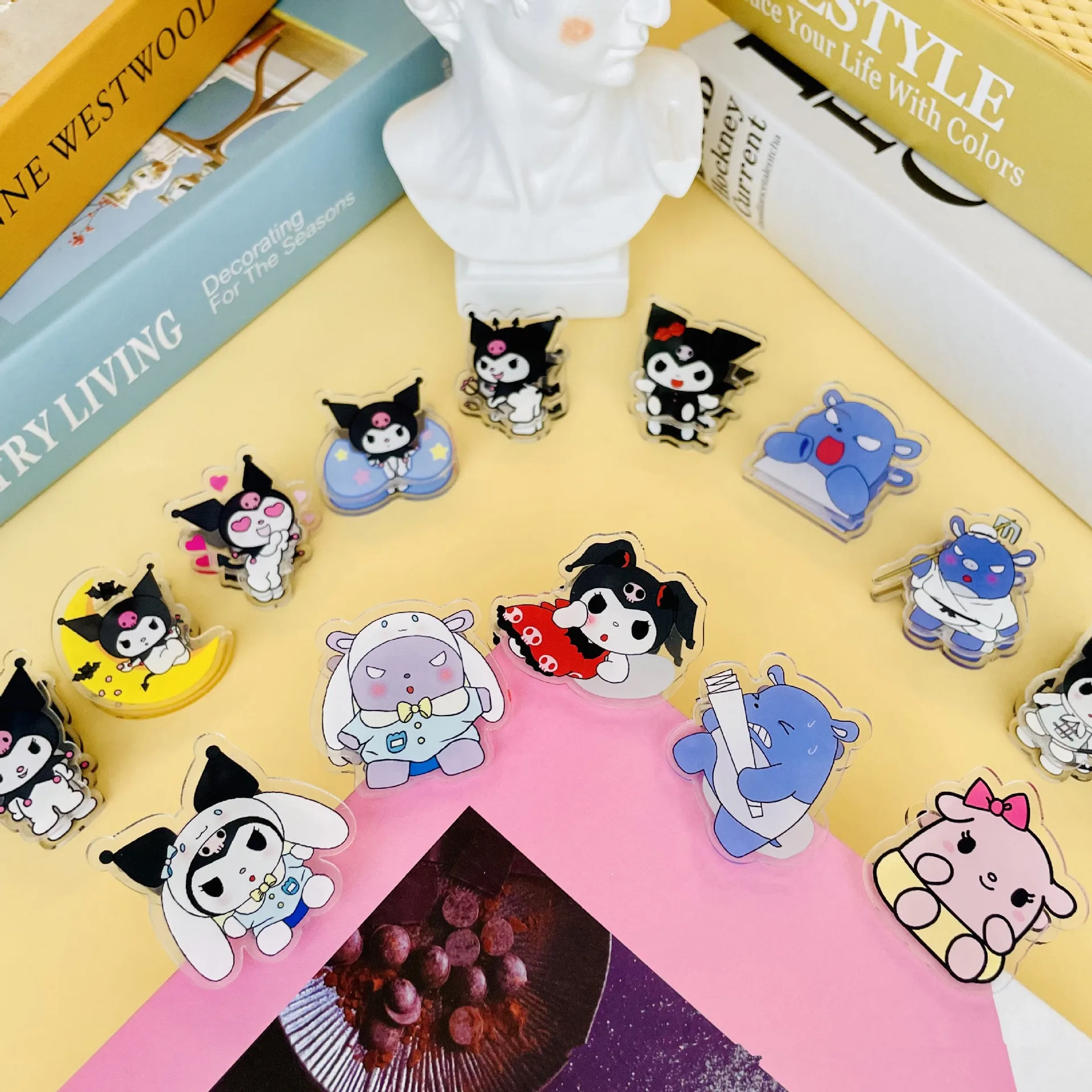 Мультяшный зажим для нот с собакой высококачественный симпатичный пластиковый бумаги многофункциональные Акриловые зажимы записей девушек и студентов