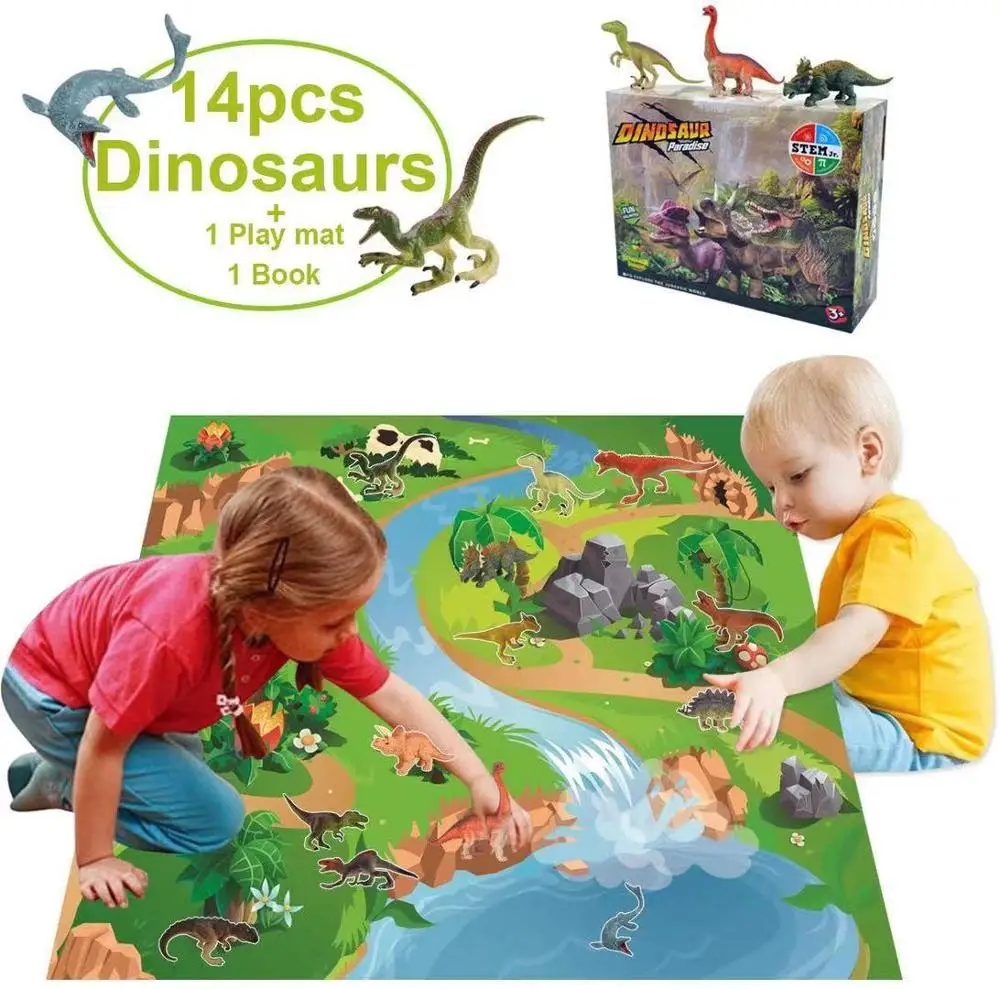 Figura de brinquedo de dinossauro com tapete de jogo, brinquedo de  dinossauro conjunto dino jogo definir dragão com tapete play mat & carro  brinquedos educativos para crianças brinquedos dinossauro para ch