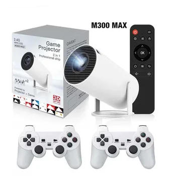 M300  Dual Handle Game Pad Combo 4K 3D 180 Rotating Ceiling Android 11.0 20000+ S Video Joysticks Game Controllers