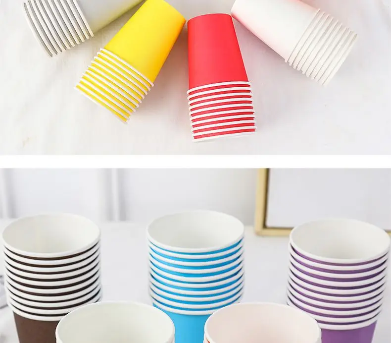 Multi-color Paper Cups Can Be Customized logo Paper Cup for Party ...