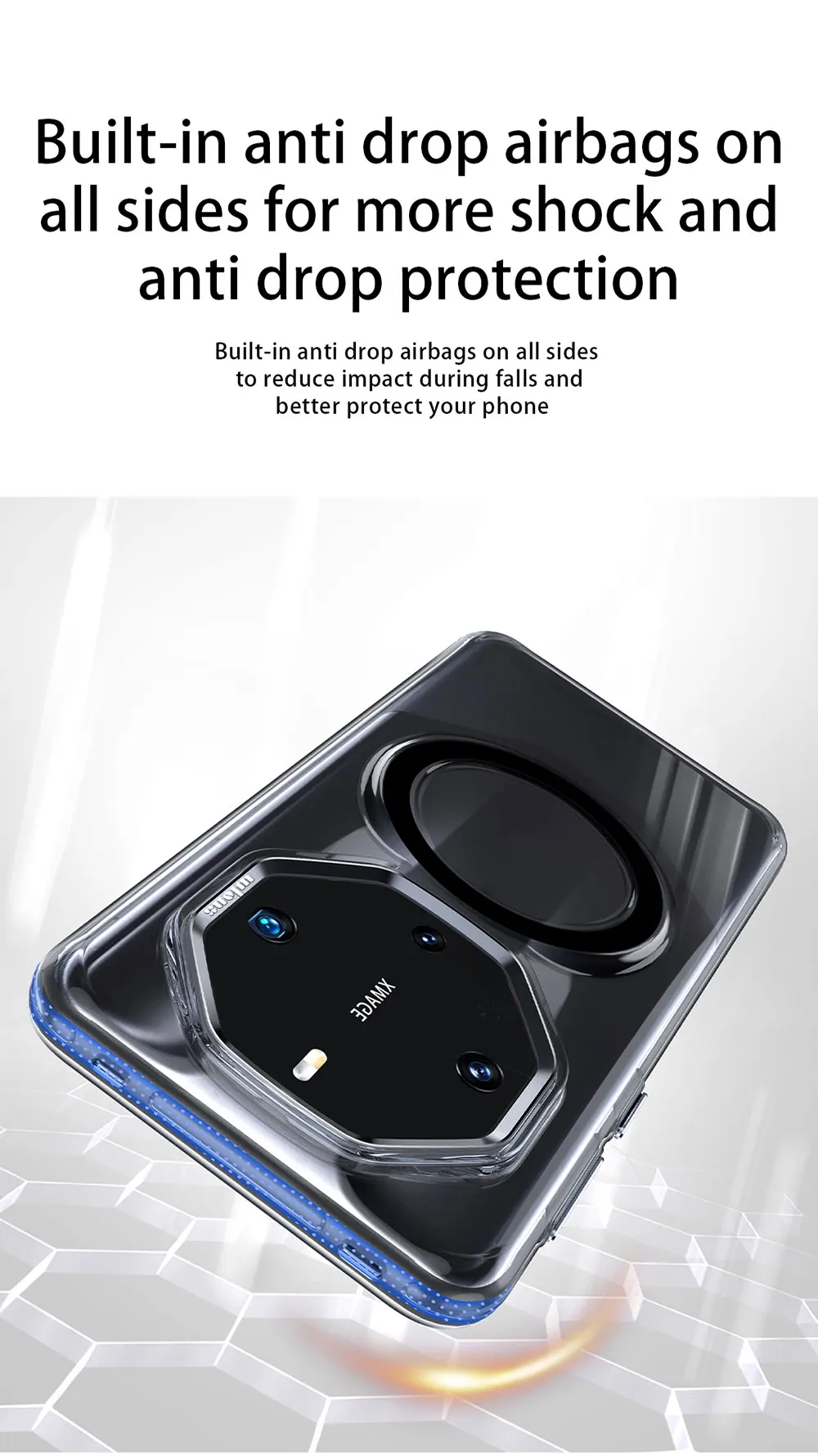 product clear case for huawei mate 60 rs ultimate lens films camera protector magnetic ring phone transparent hard pc  wls80 wlons-9