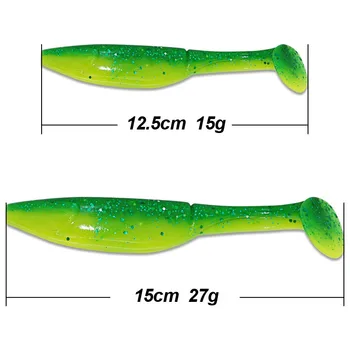 CHEERY for PVC Artificial Soft Bait Floating Lure for Salmon 4-Piece Pack Without Hooks Reservoir Pond Fishing – Soft Lure – view 3