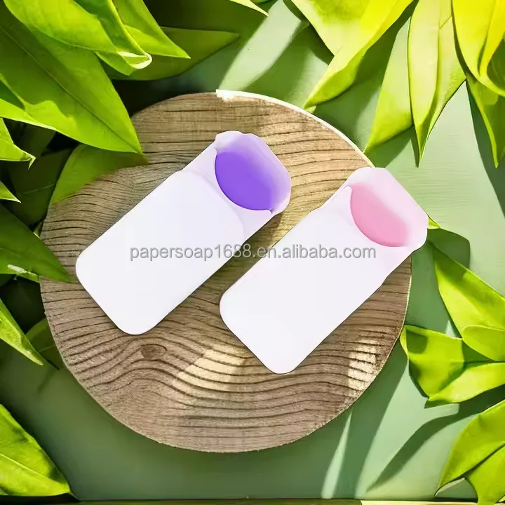 Customized Portable Hand Soap on the Go Disposable Outdoor Factory's Paper Sheets Conveniently Packaged Travel Size Convenience