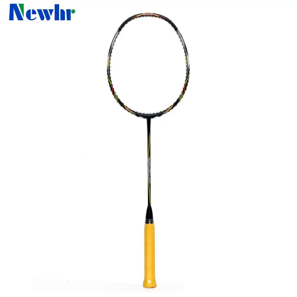 Low Price Portable Original Design Non-Slip Customization Logo Print Full Carbon Badminton Racket