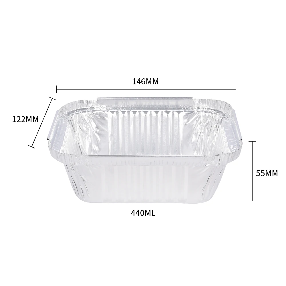 product tia ca44 non toxic six inch square plate containers food allumunium foil food container manufacturer-6