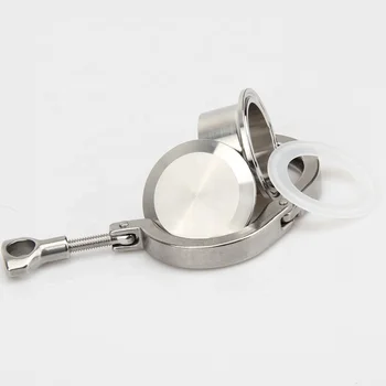 Stainless Steel Tri-Clamp Kit, Includes 1 Clamp, 1 Gasket, 2 Ferrules, SS304/316, Hygienic Connection