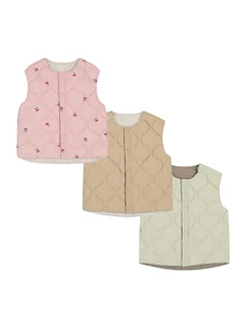 95% White Duck Down Casual Unisex Vest Winter Outerwear Solid High Quality Windproof Puffer for Kids