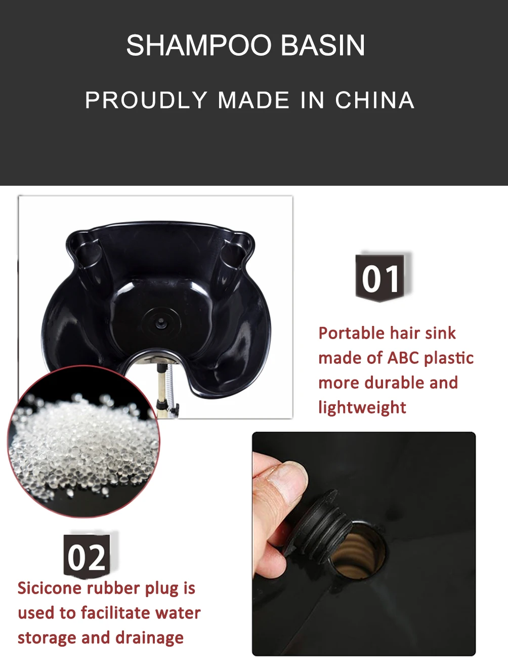 SEGAWE Adjustable Deep Shampoo Basin – Portable Hair Bowl With Chair – NEW