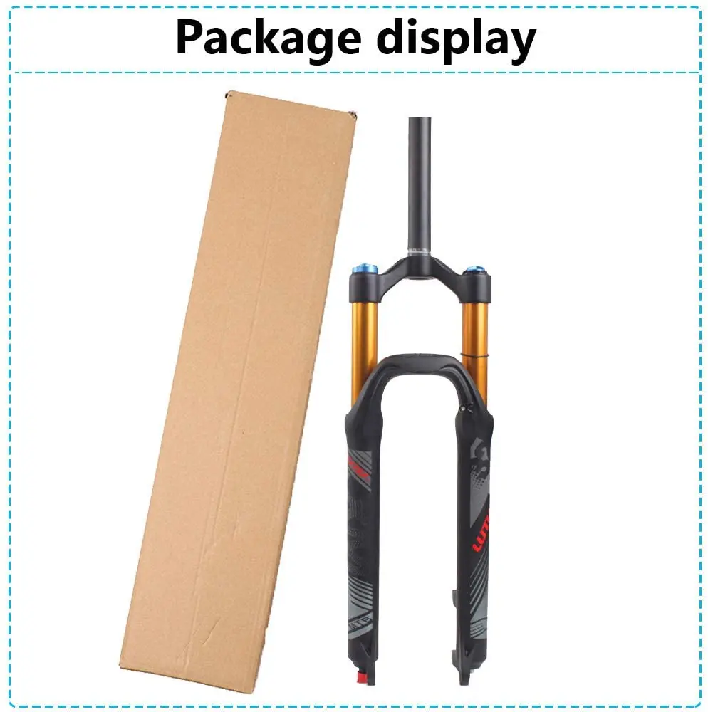 Lutu Mtb Bike Fork 26/27.5/29inch Rebound Adjustment Straight 11/8 Air