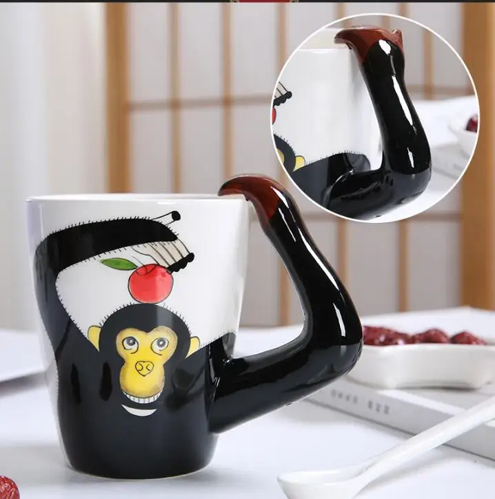 Tazza In Ceramica 3D A Forma Di Animale – Fatta A Mano, Simpatica, Per Caffè E Tè, Regalo Originale - 6