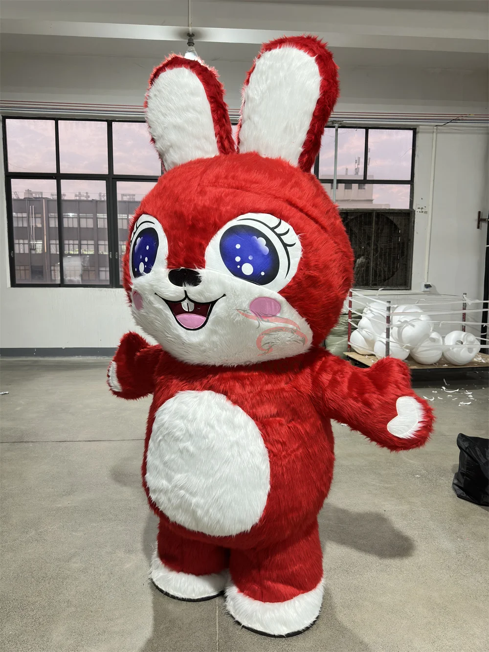 Outfit Inflatable Rabbit Mascot Costume for Birthday Party Dress 2/2.6m Inflatable Costumes Rabbit Mascot
