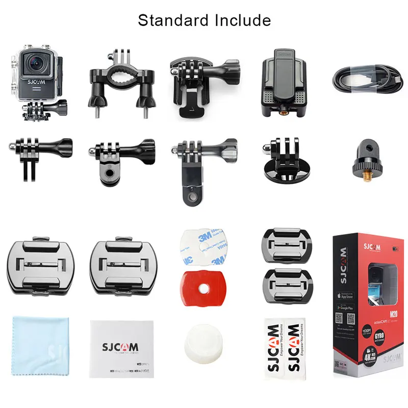 正規品 SJCAM 最新 M20 Wifi 4K ウェアラブルカメラ SJCAM M20 Action Camera - 4K Wifi Underwater Anti-shake