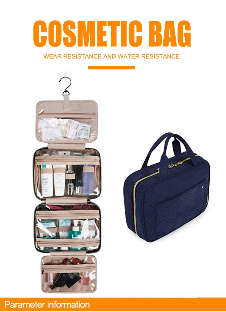 Custom Toiletry Bag Hanging Travel Makeup Organizer Cosmetic Bag Makeup