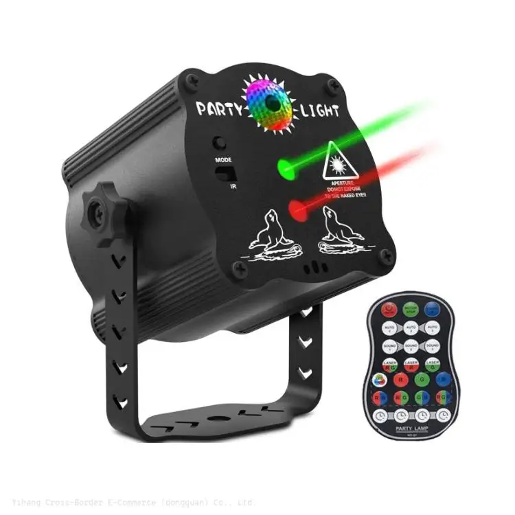 Mini LED Stage Lights - Sound Activated DJ Laser Lights