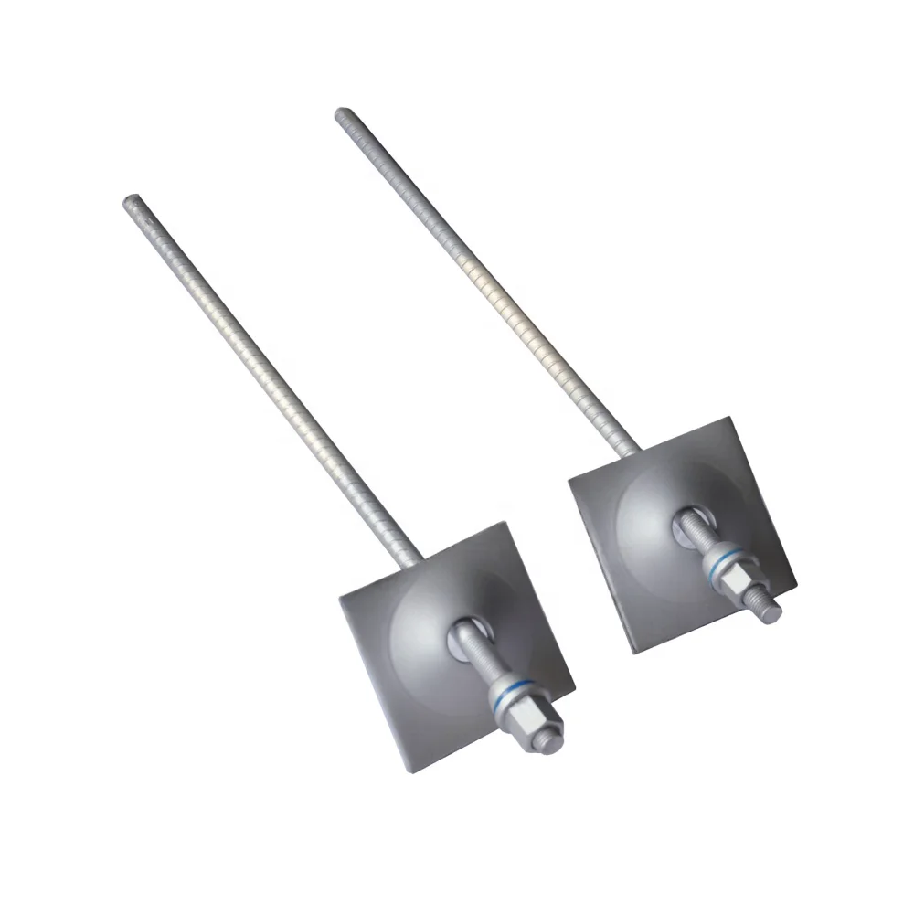 Galvanized Threaded Bar with Nut Coupler Bearing Plate Rock Grouted Steel Bolt Rock Dowels Resin Roof Bolt