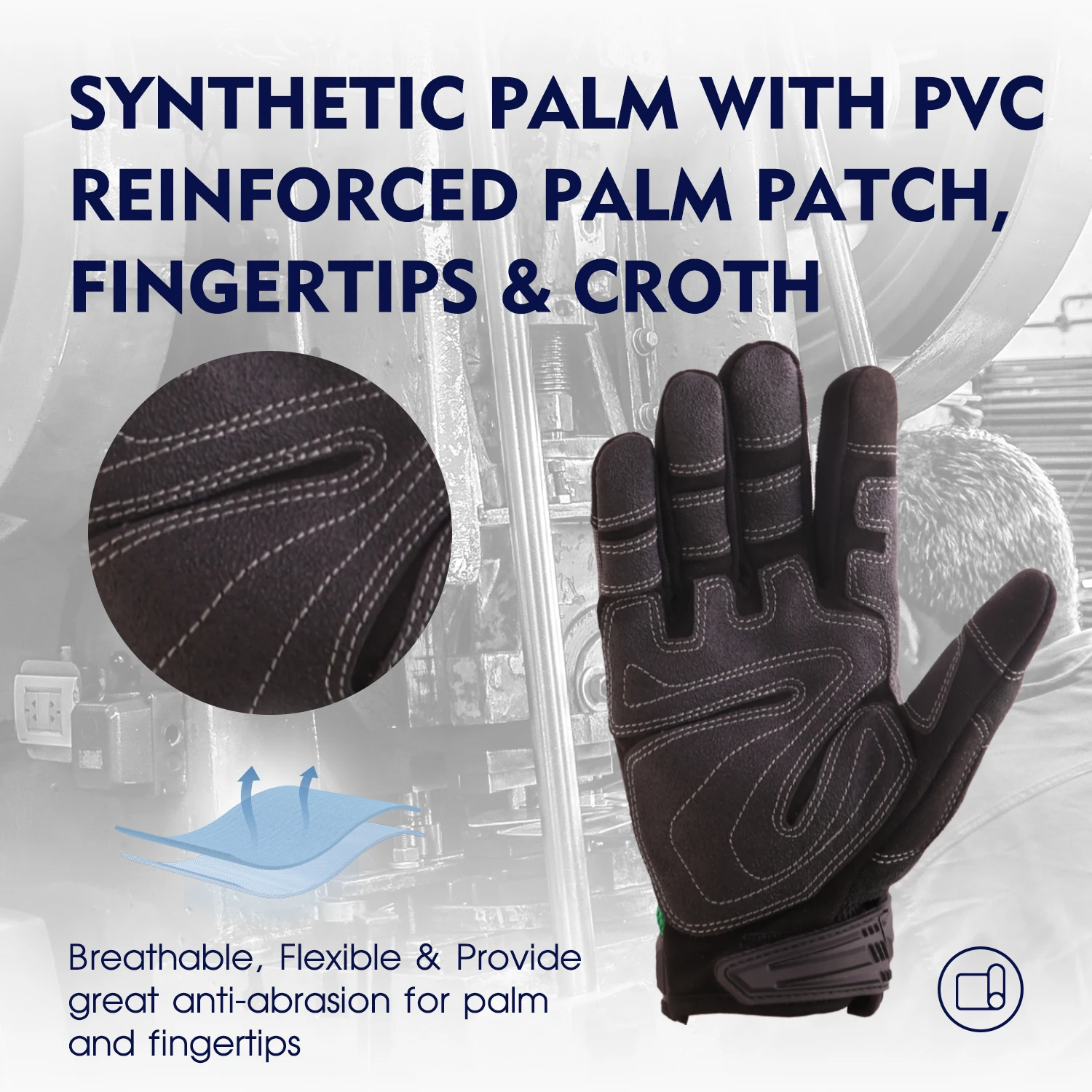 Handlandy изготовления на заказ, высокое качество, предназначенная для улицы анти-ударная защита от истирания современные промышленные рабочие перчатки