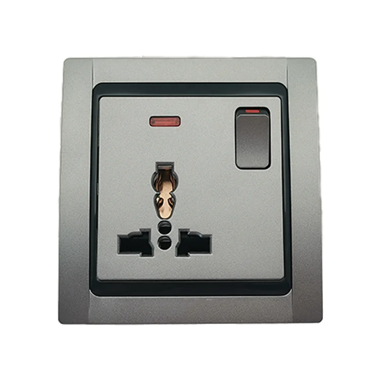 Vnx Electrical Supplies UK/BS Multi Plug Socket Wall Switch Socket Myanmar Cambodia Iraq Electrical Sockets and Switches