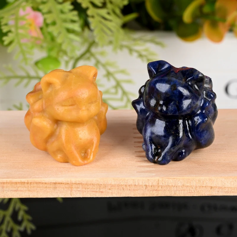 Wholesale Natural Crystal Healing Stone Mini Animal Statue Hand