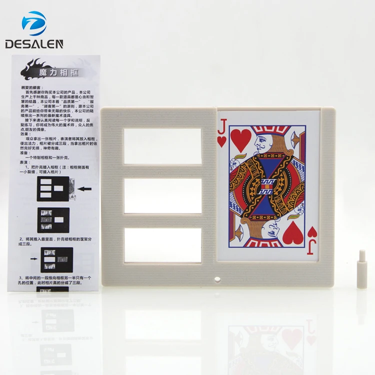 Оригинальный реквизит для начинающих, рамка для картин, режущая и восстанавливающая карту, волшебные трюки, зигзагообразная карта