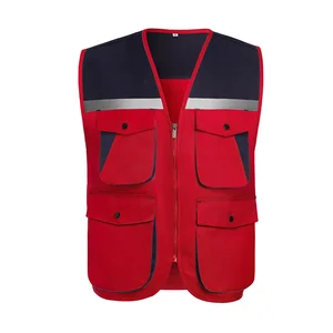 Custom Vest Advertising Reflective Volunteer Workwear Nighttime Outdoor Meeting Event Volunteer Printed Logo Workwear