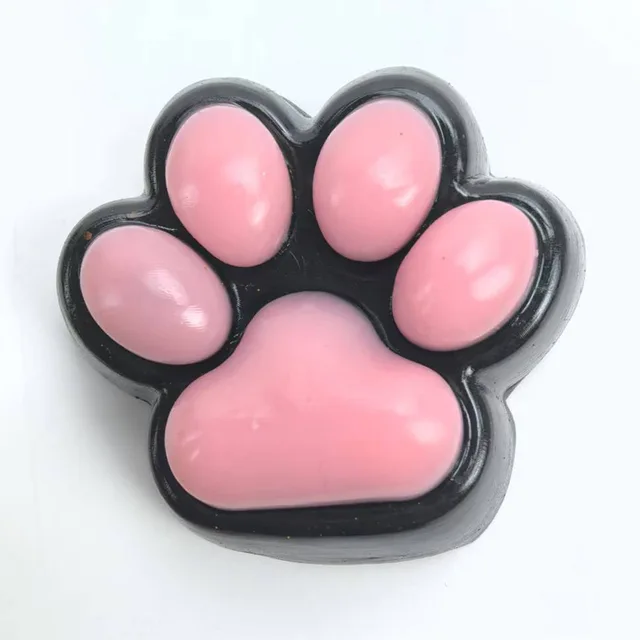Cat Paw Plush Soft Tpr Squishy Stress Relief Pinch New Item Cute Kawaii Decor for Kids Adults Desk Gift  Fun