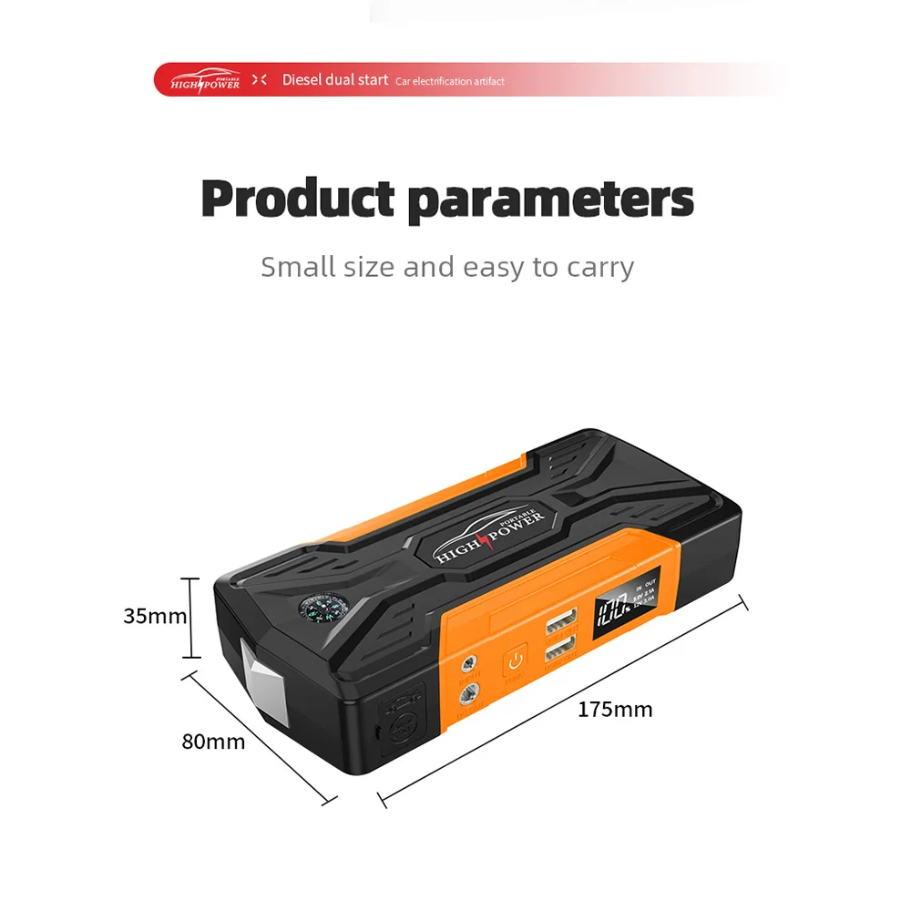 99800mAh Portable Car Jump Starter Emergency Battery Booster Power Bank Jumper  Box Led Flashlight for 10L Gas 8L Diesel Vehicle| Alibaba.com