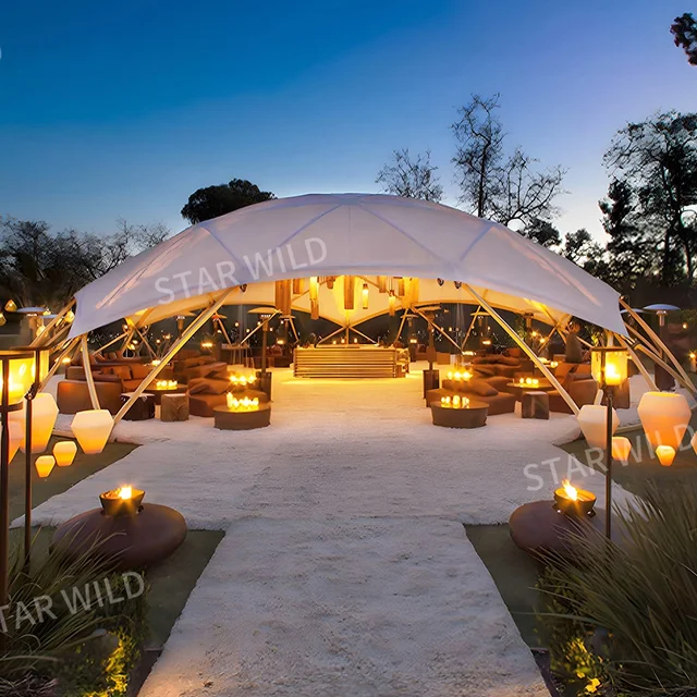 2024 Outdoor Large Event Arch Bedouin Tents Commercial Exhibition Advertising Wedding Decoration Geo Dome Canopy Tent for Party