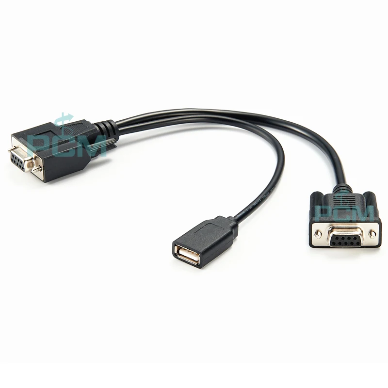 DB9 to DB9 and USB Adapter Cable