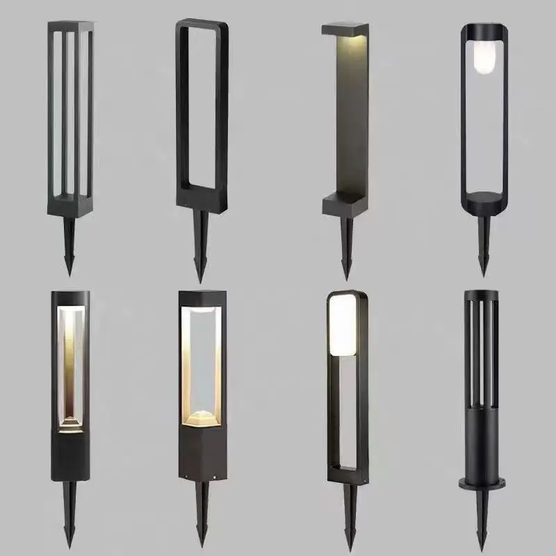 Lampu LED Tenaga Surya untuk Taman Berbahan Aluminium Tahan Air dengan Steker Tanah, untuk Penggunaan di Taman, Halaman, dan Area Luar Ruangan