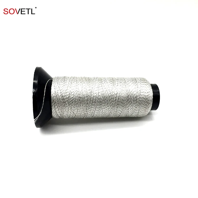 Silver Fiber Conductive Anti-static Thread 150D/3 250D/3  Antistatic ESD Conductive Sewing Thread for Fabric Garment