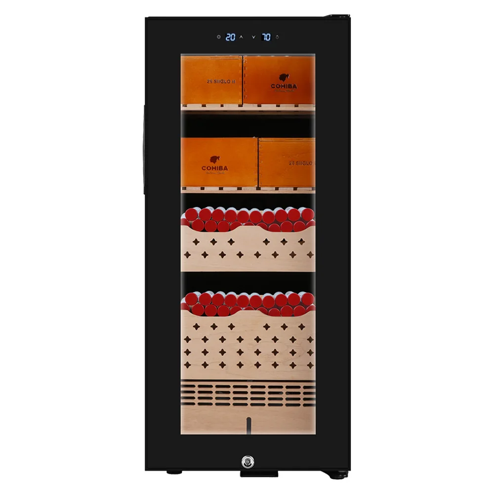 23L // 25L/46L/48L/65L большой кедровый германский прозрачный охладитель вина холодильник хьюмидор для сигар