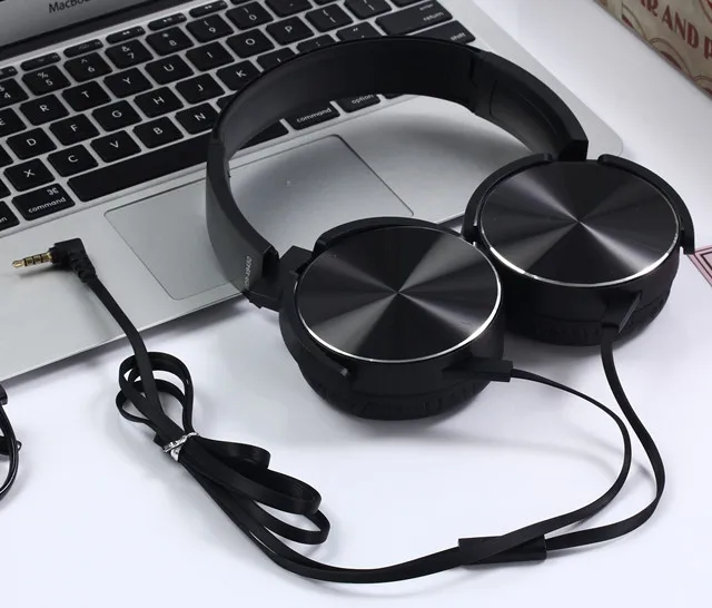 Высококачественные проводные наушники XB450 недорогие с разъемом 3 5 мм и плоским кабелем