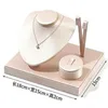 Champagne gold brushed jewelry display stand