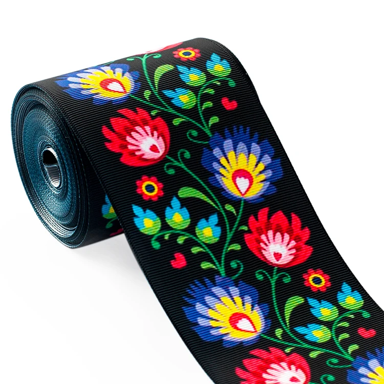 3-дюймовый Мексика цветок серии печатных ленты передачи