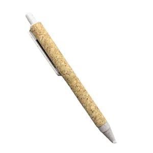 Custom 0.5mm Writing Width Eco-Friendly Cork Ballpoint Pen Promotions Business Gifts
