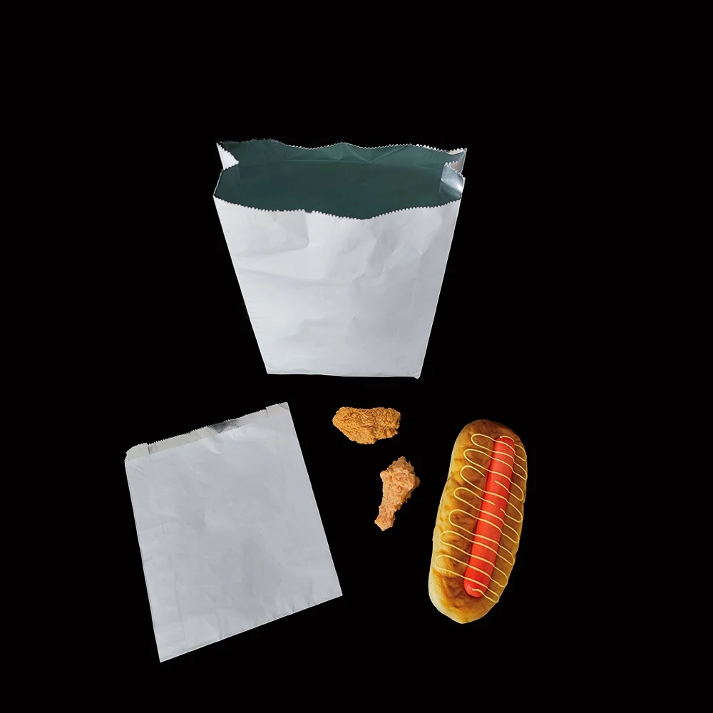 Hot Dog Roasted Chicken Packaging Brown Paper Bag For Hamburguer