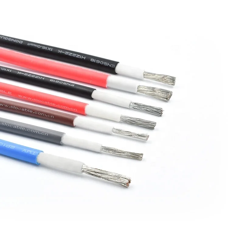 Solar Panel Cables TUV Single Core 1500V 4mm2 10AWG Power Cable for Solar System