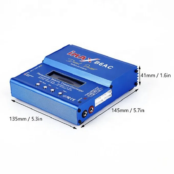 iMAX B6 AC RC充電器 80W B6AC 6A バランス充電器 デジタルLCD