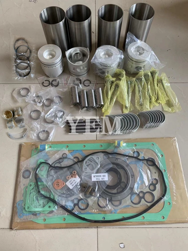 Whole Sale 4D32 Overhaul Rebuild Kit for Mitsubishi Engine CAT E307 E70B E311B Excavator