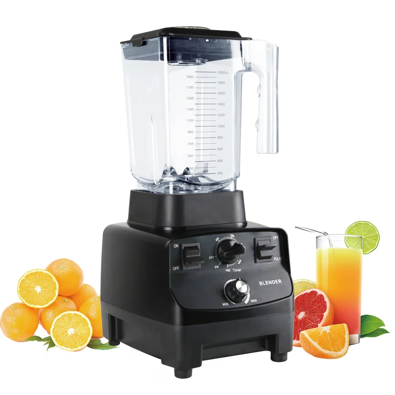 2L Large Capacity Food Processors Powerful 1500W High Speed Ice Smoothie Commercial Blender